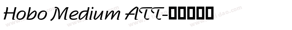 Hobo Medium ATT字体转换